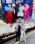 В Томске следователь Восточного МСУТ СК России с семьей принял участие в торжественной встрече «Театральный поезд»