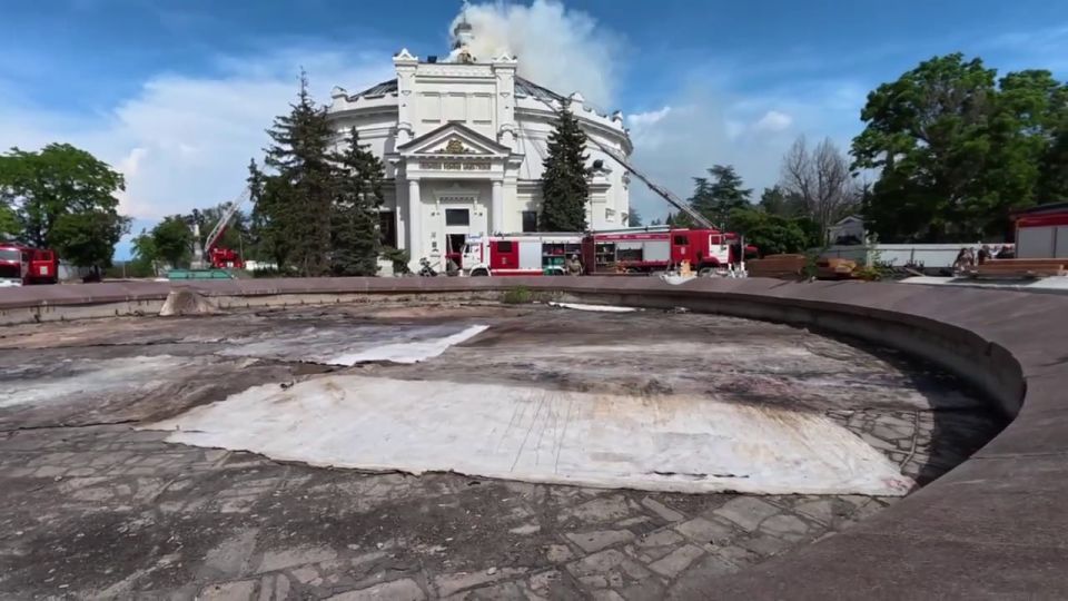 После пожара в Панораме спасли лишь несколько фрагментов полотна