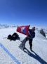 Флаг Севастополя установили на Эльбрусе