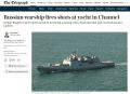 Фрегат «Адмирал Григорович» (порт приписки — Севастополь) сделал предупредительный выстрел рядом с британской яхтой в Ла-Манше