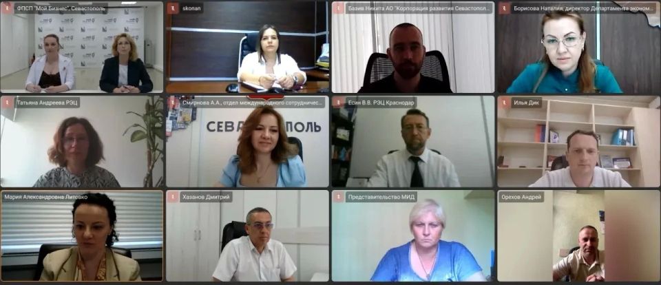 Мария Литовко: Провели заседание Экспортного совета при Губернаторе Севастополя в режиме ВКС