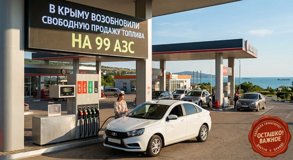 В Крыму возобновили свободную продажу топлива на 99 АЗС