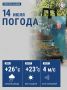 Сегодня температура воздуха в городе поднимется до +26