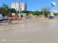 Последствия ливня устраняют на улице Пожарова