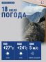 Сегодня температура воздуха в городе поднимется до +27
