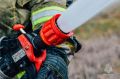 На въезде в Севастополь загорелся грузовик с зерном