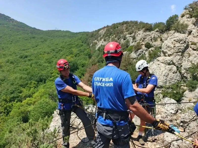 Севастопольские спасатели провели учения на горе Орта-Кая