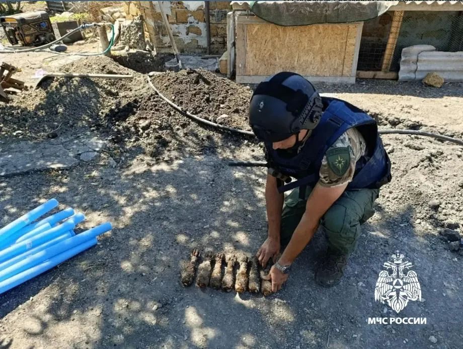 В Кировском районе и Белогорске уничтожены 10 взрывоопасных предметов