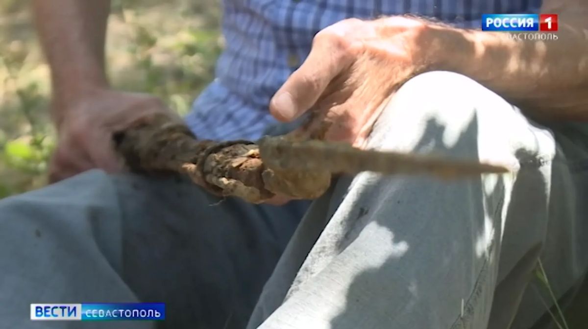Поисковики из Севастополя обнаружили останки красноармейца