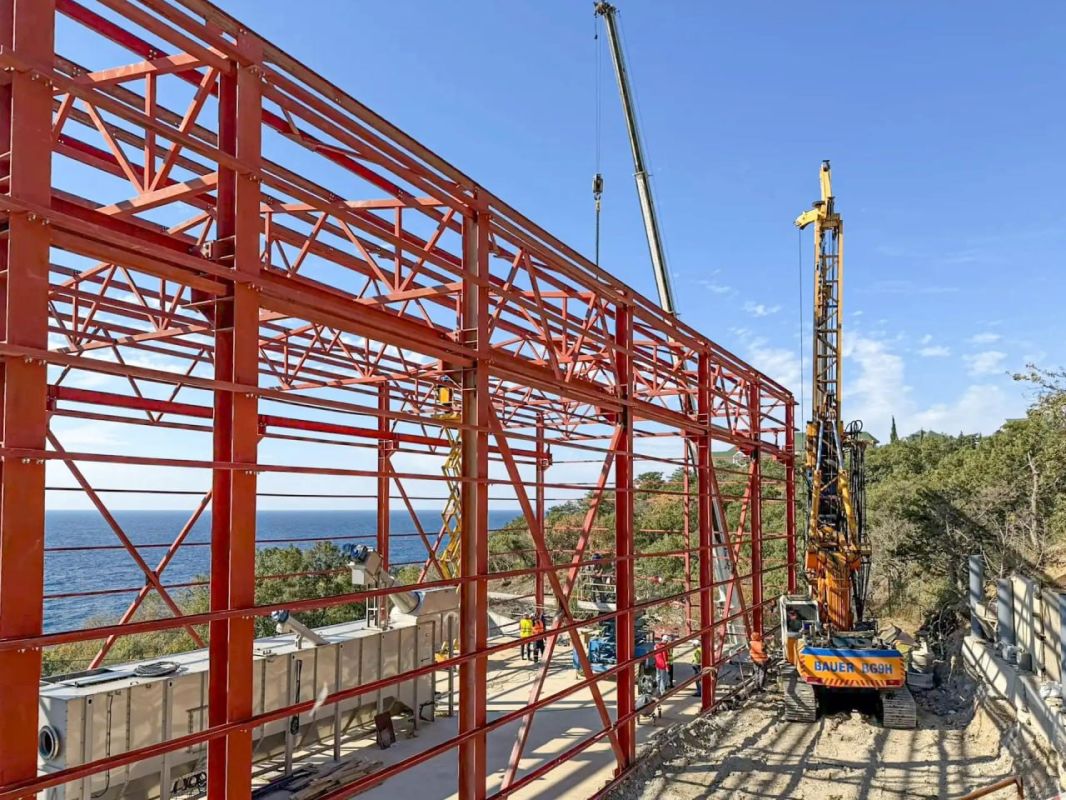 Реконструкция очистных сооружений в Форосе готова на 60%