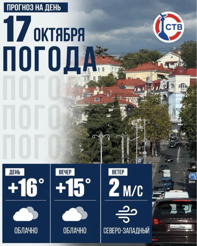 В Севастополе сегодня будет прохладно и пасмурно