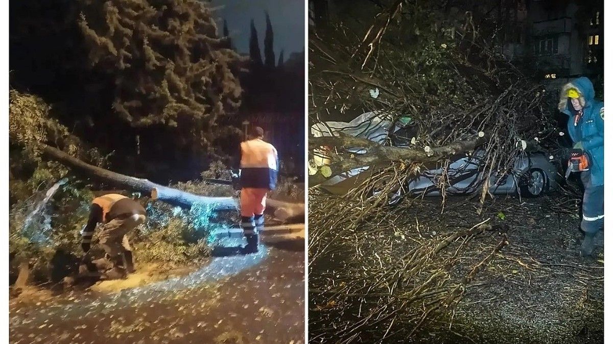 Перекрытые дороги и отключения света: последствия непогоды в Крыму и Севастополе 19 октября 2026 года