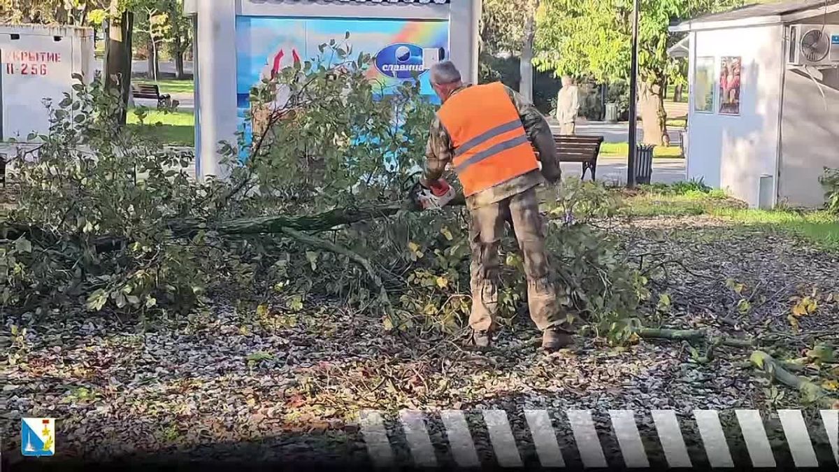«Парки и скверы» приводят город в порядок после непогоды