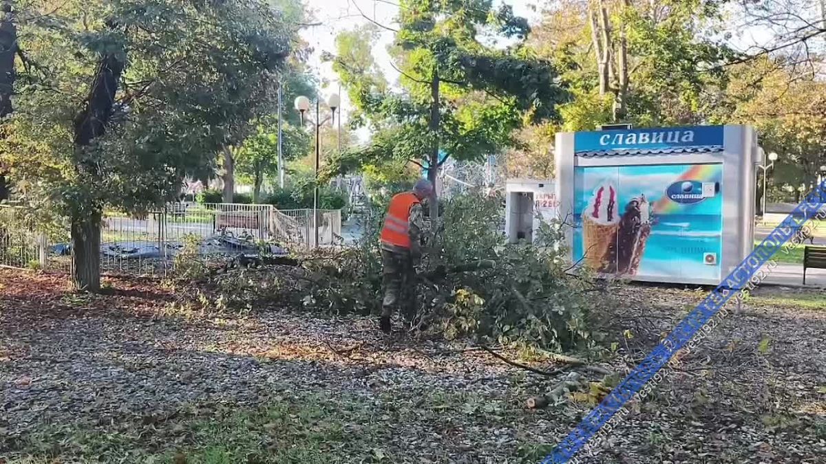В Севастополе коммунальщики продолжают убирать последствия непогоды
